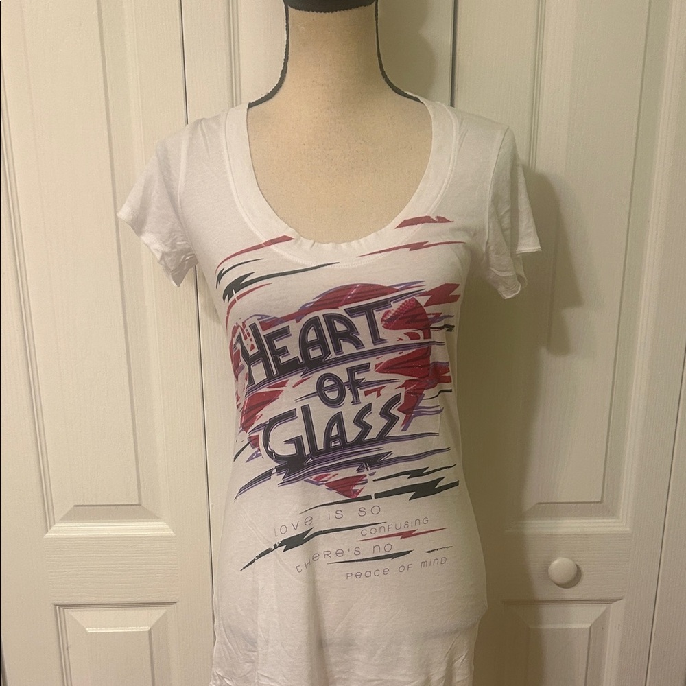 Lyric Heart of Glass Graphic T-Shirt